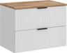 Adriel Meuble bas pour lavabo, 80,6 cm, avec 2 tiroirs, blanc