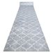 Lotus Tapis de couloir antidérapant Lotus Koniczyna 60921 Trèfle, mélange gris lavable 100 cm Grey 100x930 cm