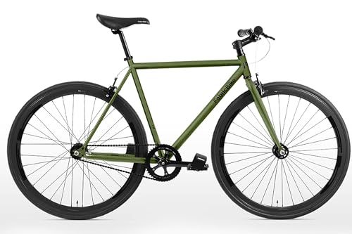 FabricBike Original - Fixed Gear Bike - 28 inch - Fixie Bike - Single Speed - Cayman Green - M-53cm