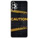 Samsung Bedrukt siliconen hoesje compatibel met Galaxy A13 4G Caution
