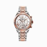 Thomas Sabo Dames polshorloge Divine Chrono chronograaf roségoud zilver kwarts roestvrij staal WA0221-272-201-38 MM