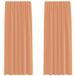 vidaXL - Voile gordijnen met roedezakken - 2 stuks - terracotta