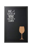 Bi-Office - Vino Combo citaat krijtbord, 40 x 60 mm, wit frame