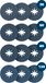 Bosch 12 x PRO R574 vezelschijf, X-Lock