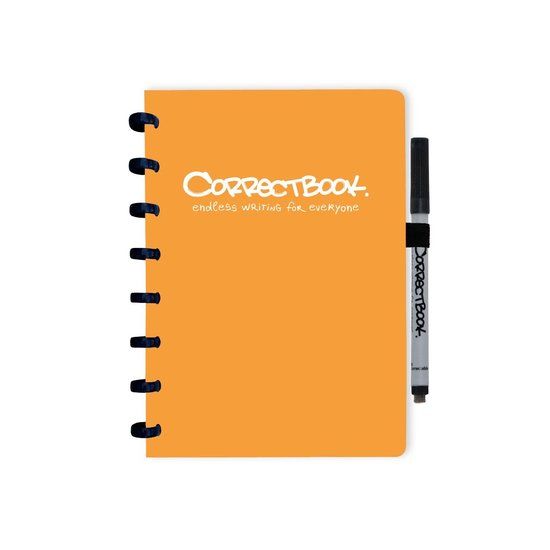 Correctbook Original A5 - Uitwisbaar Notitieboek - Peachy Orange - Gelinieerd