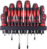 AMiO Schroevendraaierset met houder - CR-V - 18 Delig - Kruis/plat/torx schroevendraaiers