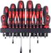 AMiO Schroevendraaierset met houder - CR-V - 18 Delig - Kruis/plat/torx schroevendraaiers
