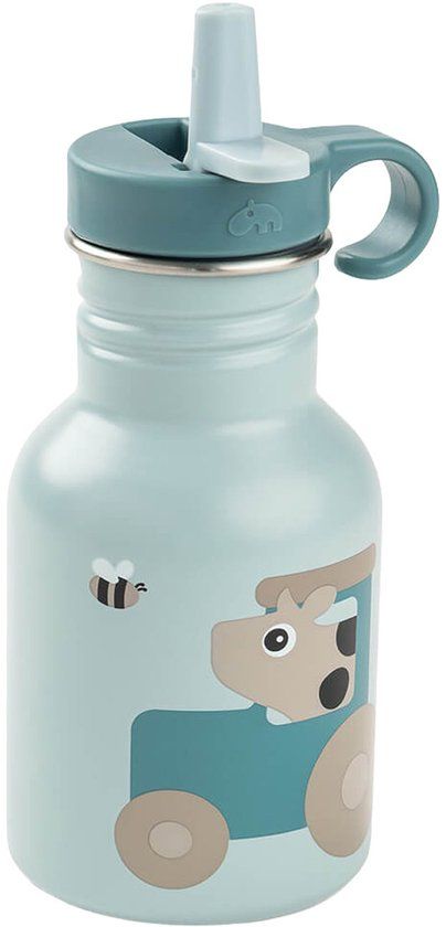 Done By Deer Tiny Farm Thermosfles - 350 ml - Blauw