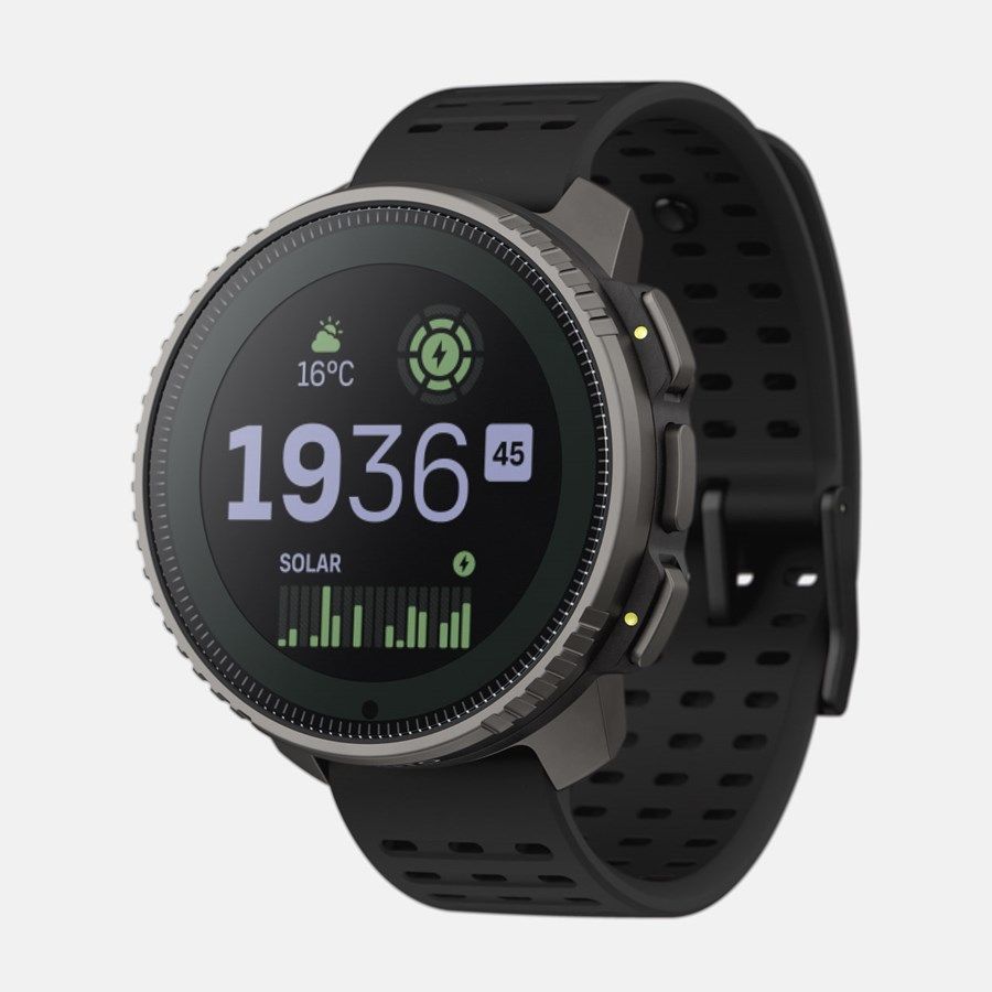 Suunto SS050858000 Smartwatch - 1.4" Dot-matrix Display, 49mm Titanium Case, GPS, Sapphire Glass, Black Silicone Band - Sport Watch