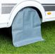 Cartrend 10261 Caravan wielbeschermhoes van weerbestendig polyesterweefsel, 2 ogen met ring, tot 15 inch