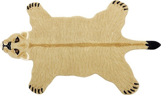 SARABI - Kindervloerkleed - Beige - 100 x 160 cm - Wol