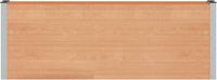 vidaXL Verhoogde plantenbak Bruin 200 x 30 x 72 cm WPC en Aluminium