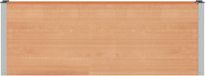 vidaXL Verhoogde plantenbak Bruin 200 x 30 x 72 cm WPC en Aluminium