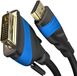 KabelDirekt HDMI DVI adapterkabel – 0,5m