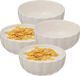 Secret de Gourmet Bols à soupe/bols de service - 8x - Delphi - porcelaine - D15 x H7 cm - blanc ivoire