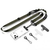 TechProtection Tech-Protect Lanière de sécurité C9S à bandoulière en corde - Vert militaire