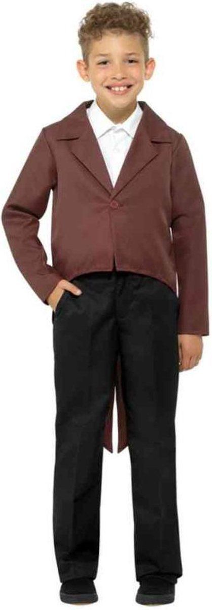 Smiffys Kinder Tailcoat Bruin - Kids tm 6 jaar - EAN: 5020570459683