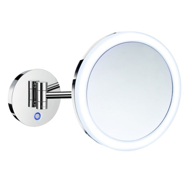 Smedbo Outline Vergrotingsspiegel Draaibaar met LED verlichting, Dual light Chroom FK485EP