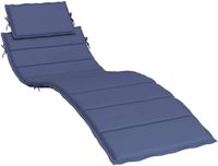 vidaXL Ligbedkussen Oxford Stof Marineblauw