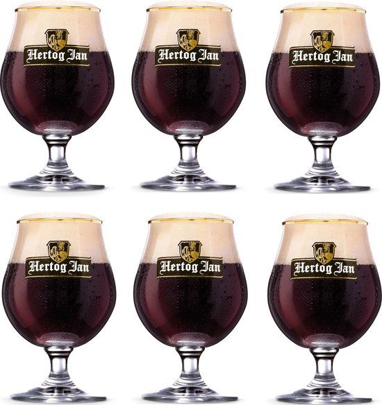 Hertog Jan Speciaalbierglas op voet - 250ml - 6 stuks
