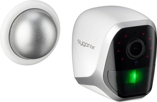 Sygonix SY-4452324 IP Bewakingscamera WiFi 1920 x 1080 Pixel wit