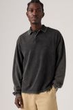 Levi's Finn Boxy polo met lange mouwen - Men's - L - Zwart / Dapple Jet Black