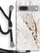 Case Company Google Pixel 7 Case - Gold Marble with Black Cord - Back Cover