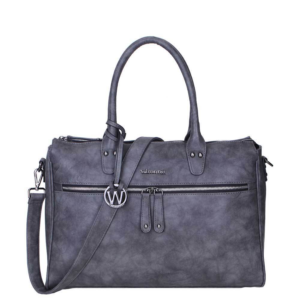 Wimona Fabiana-Two Dames Laptoptas grey Grijs