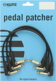 Klotz PP-AJJ0015 patchkabel 15 cm ongebalanceerd haaks 6.35mm (set van 3)
