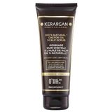 Kerargan - Anti-Haarausfall Kopfhautpeeling mit Rizinusöl - Für eine gesunde Kopfhaut und revitalisierte Haare - Angereichert mit Mandelöl und Aloe Vera - Ohne Sulfate, GVO, Silikone - 250ml