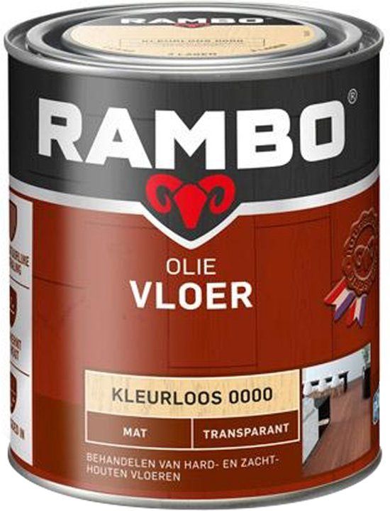 Rambo Vloer olie tr mat kleurloos 750 ml