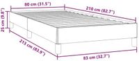 vidaXL Bedframe fluweel donkergroen 80x210 cm