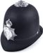 Rubies Politie/agent verkleed helm - zwart - satijnen stof - voor kinderen