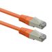 ROLINE patchkabel Cat.6 (klasse E), PoE, S/FTP (PiMF), oranje, 20 m