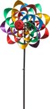 HQ Invento Windvanger HQ Metal Wind Spinner: Rainbow Flower Duett 110229 Regenboog 38 x 122 cm