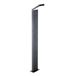 Nova Luce Park - Lampadaire de jardin - 12 x 12 x 80 cm - LED 6W incluse - IP54 - Gris foncé