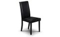 Julian Bowen Hudson set van 2 zwarte eetkamerstoelen