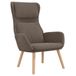 VidaXL Relaxstoel fluweel bruin