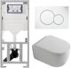 Geberit QeramiQ Dely Swirl Toiletset - Mat Wit