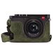 MegaGear Echt Lederen Camera Half Case compatibel met Leica Q2 - Groen
