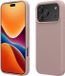 kwmobile hoesje geschikt voor Apple iPhone 17 Pro Max - Hoesje met siliconen coating - Smartphone case in licht oudroze