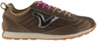 Victoria Trainers Root-Pony Bruin Roze Leer Rubber Unisex Volwassenen Lage Sneakers Maat 37