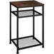 Tectake York Industrial Dark Table d'appoint - 404204