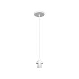 Zarivy Witte lampenkap om op te hangen, ideaal voor moderne en lichte omgevingen. 10 x 10 cm met E27-fitting, combineert stijl en functionaliteit in uw huis.