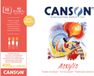 CANSON tekenblok acryl A4 400g/m² 10 vel linnenstructuur
