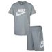 Nike Kids Clu Korte Mouw Set Grijs 24 Months