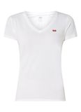 Levi's Perfect T-shirt with V-neck and logo embroidery
