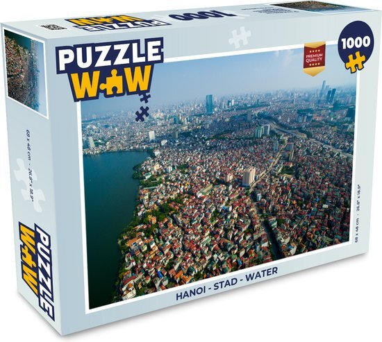 MuchoWow Puzzel Hanoi - Stad - Water - Legpuzzel - Puzzel 1000 stukjes volwassenen