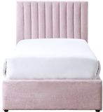 Vente-unique Bedframe stof roze 90 x 190 cm