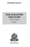 Der Books on Demand Der Schatten der Blieb